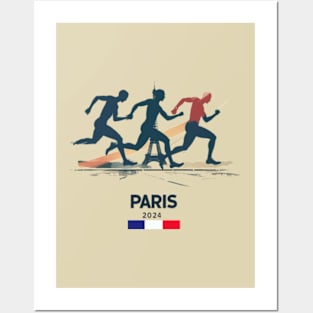 Paris 2024, sprint race Posters and Art